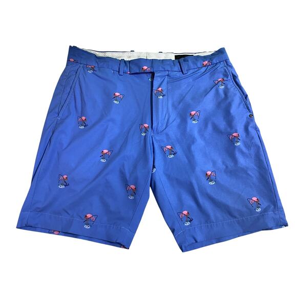 RLX Ralph Lauren Flamingo Print Shorts – Size 33 – Tailored Fit – Resortwear - Picture 1 of 9